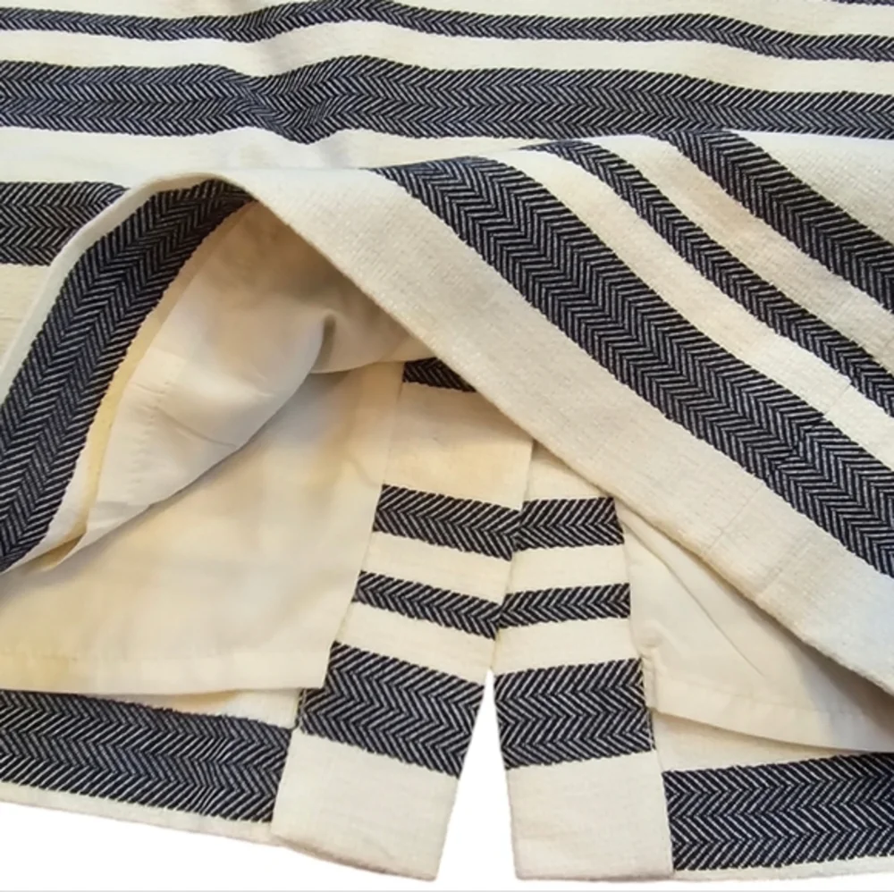 J. Crew Nautical Stripe‎ Pencil Skirt Knee Length Business Casual Womens